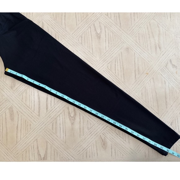 MINIBEAST Black Leggings V Waist Ruched Butt Pockets Workout Fitness Womens M - Picture 8 of 8